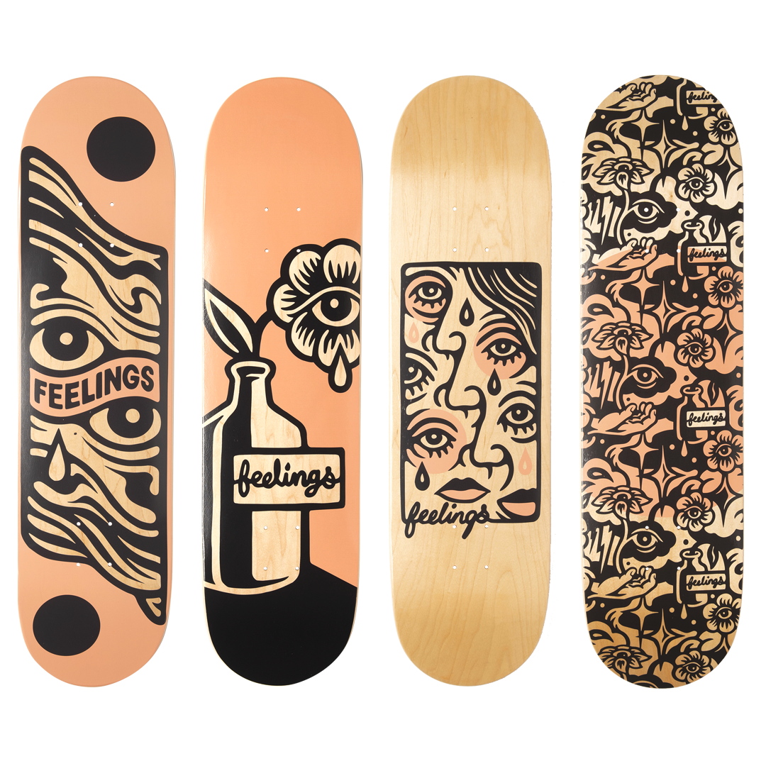 Skateboards à doigts avec mini alliage professionnel, terrasse complète en  érable en bois et boîte, soulage le stress, Gif pour enfants