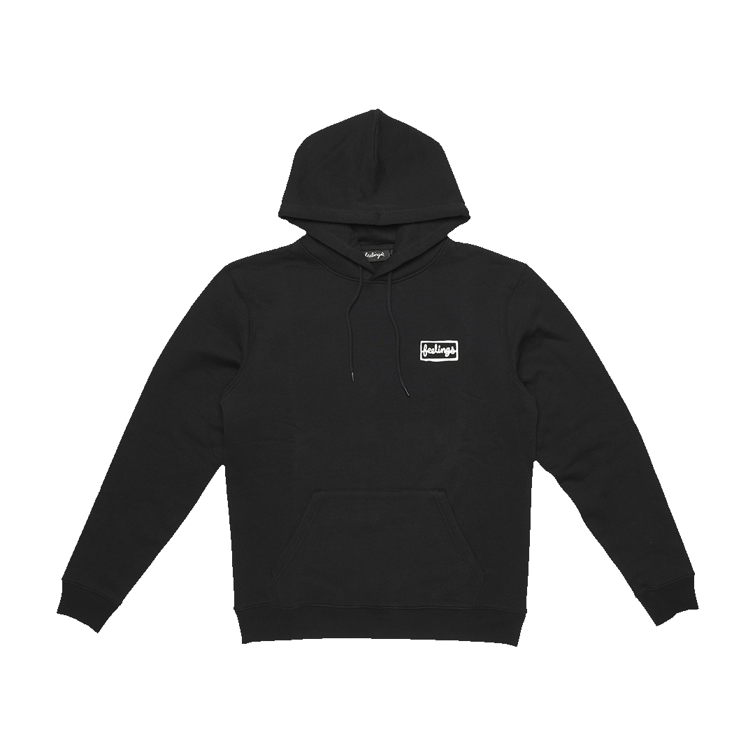 Flower Hoodie Black