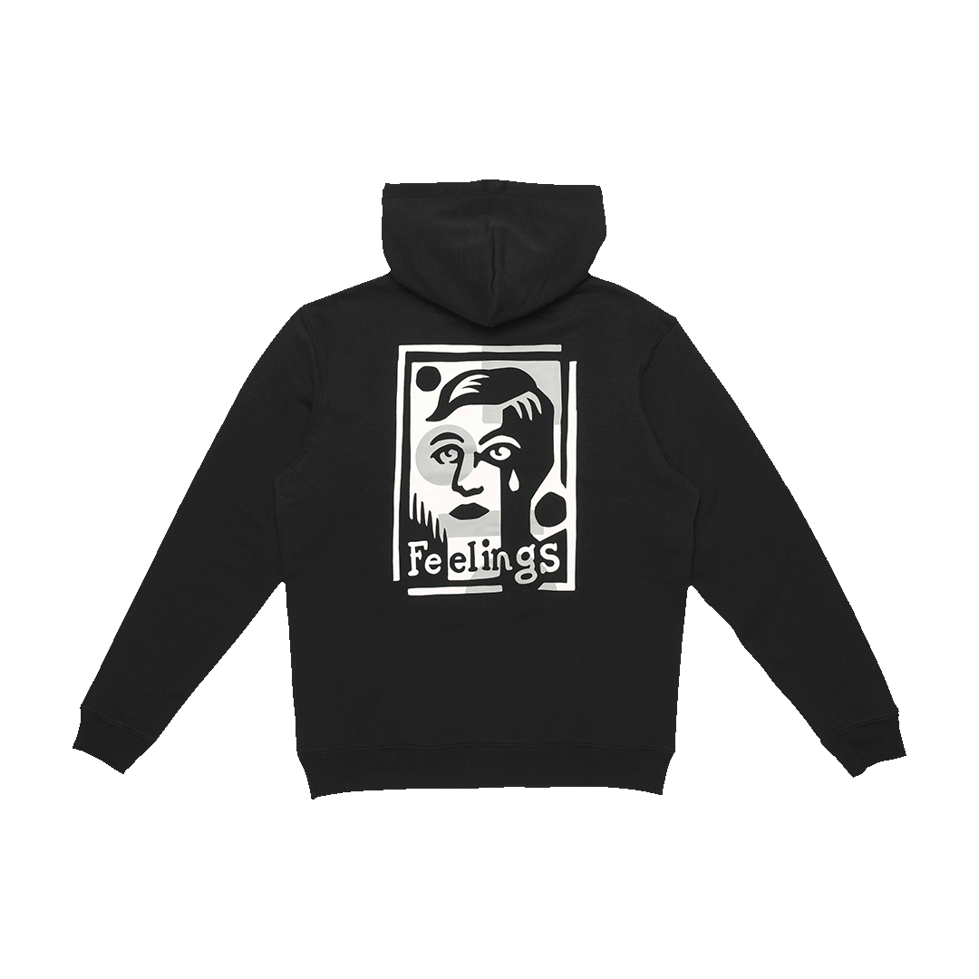 Layered Hoodie Black