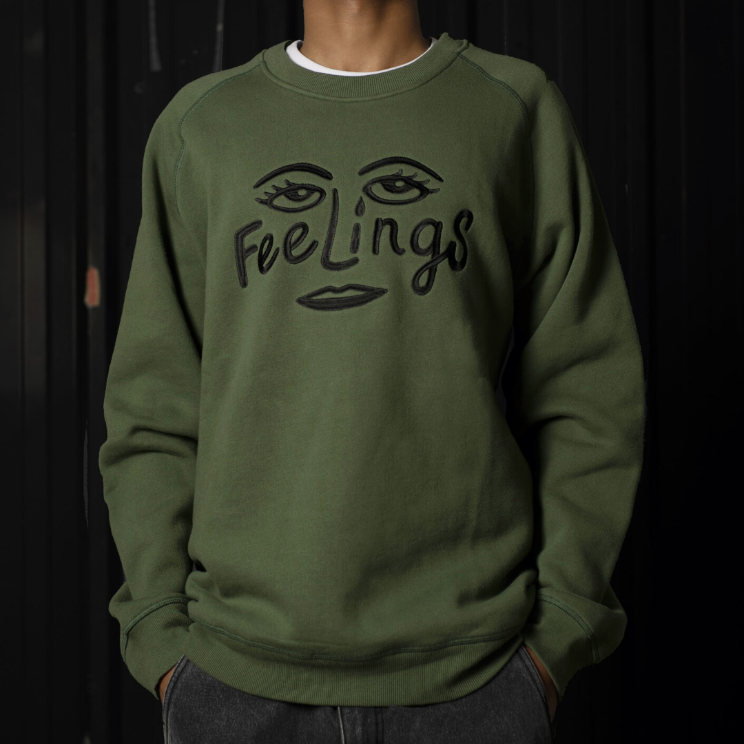 Brea Heavy Crewneck Black Forest