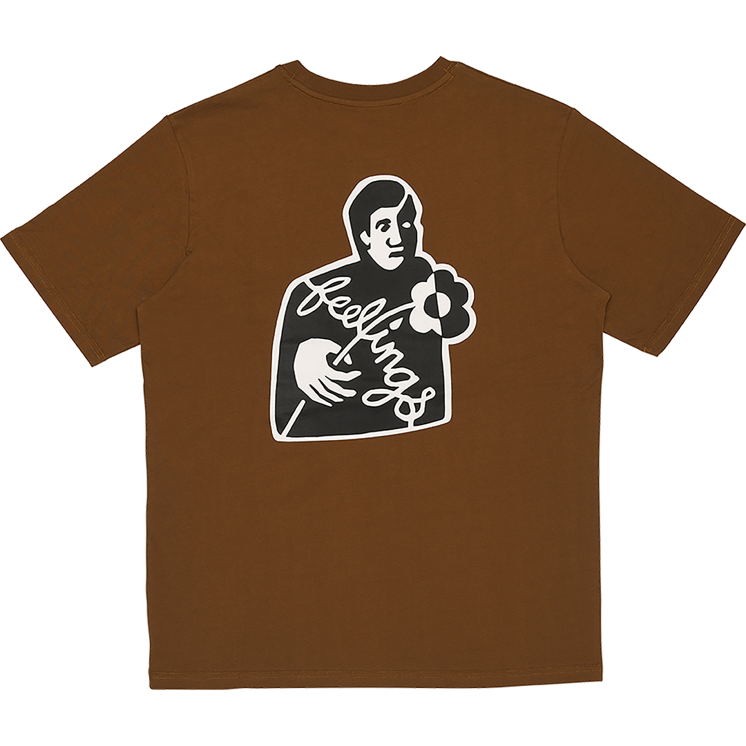 Block SS Tee Brown Toffee