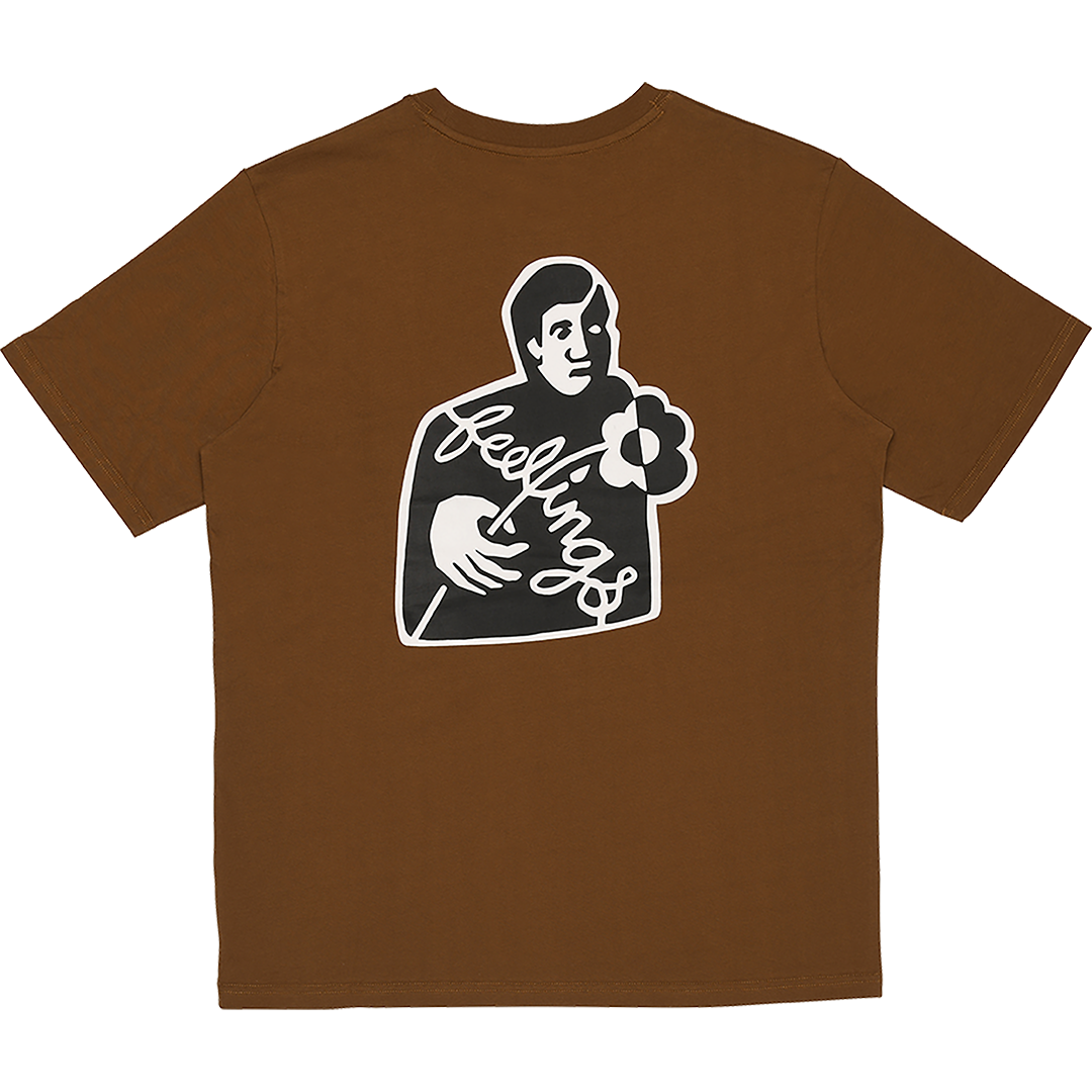 Tee shirt Block Marron Caramel