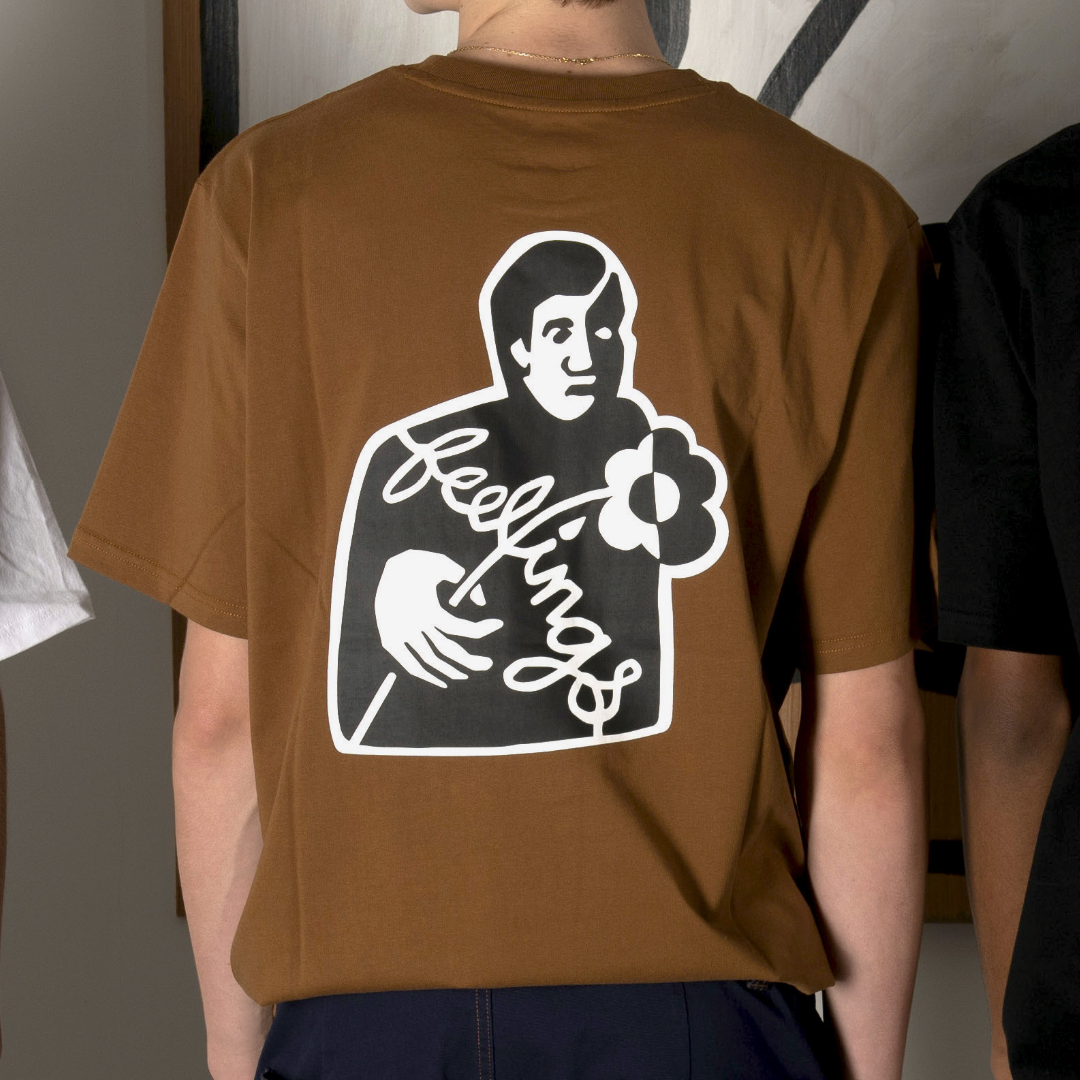 Block SS Tee Brown Toffee