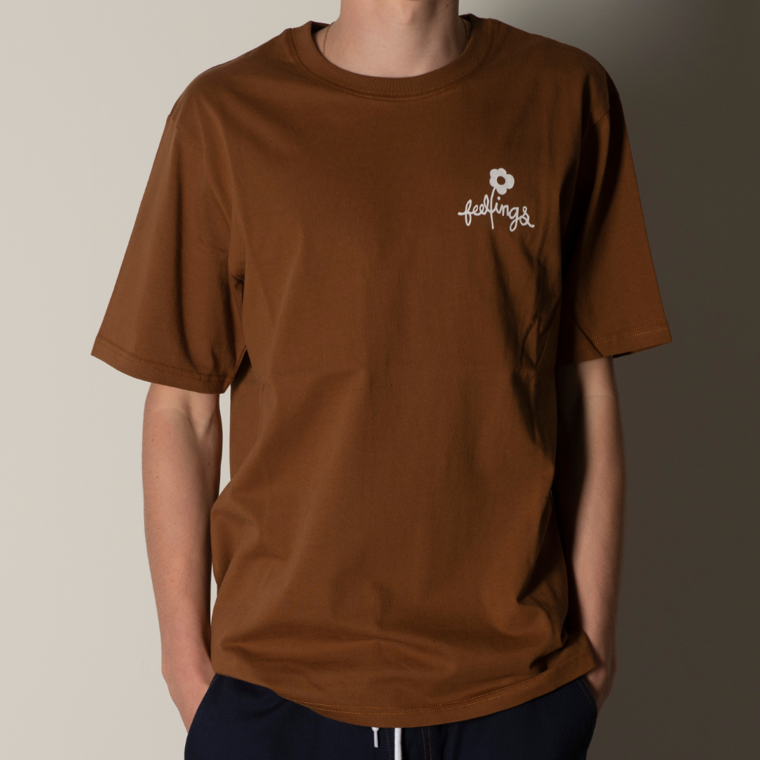Block SS Tee Brown Toffee