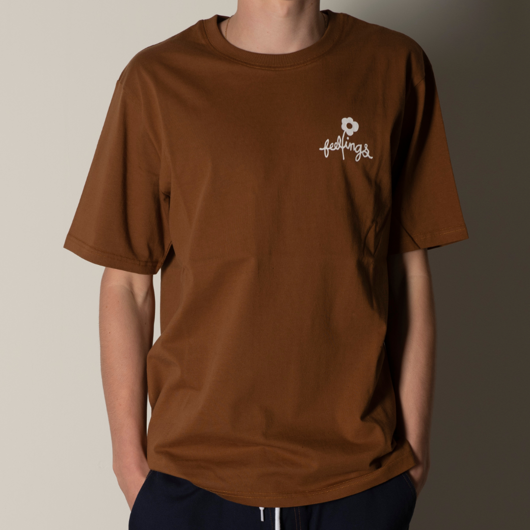 Tee shirt Block Marron Caramel