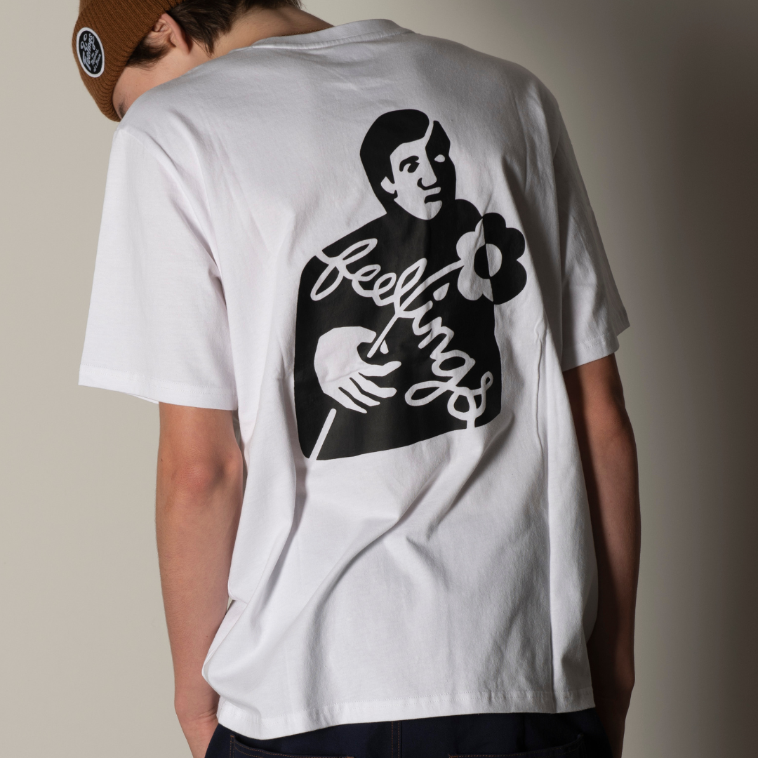 Block SS Tee White