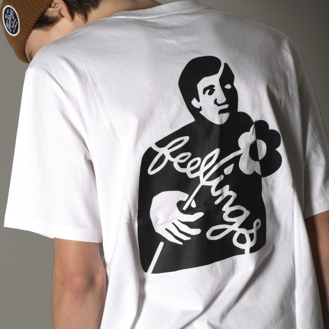 Block SS Tee White