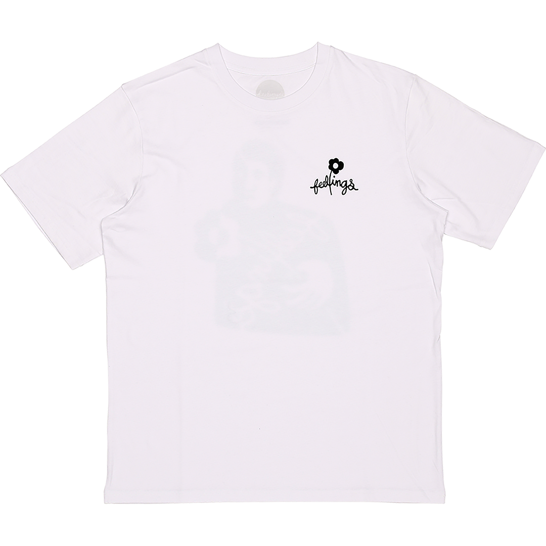 Block SS Tee White