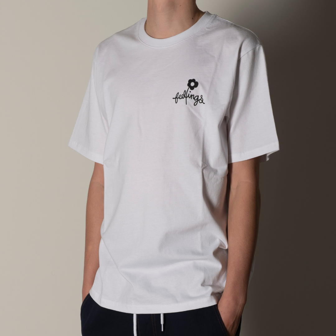 Block SS Tee White
