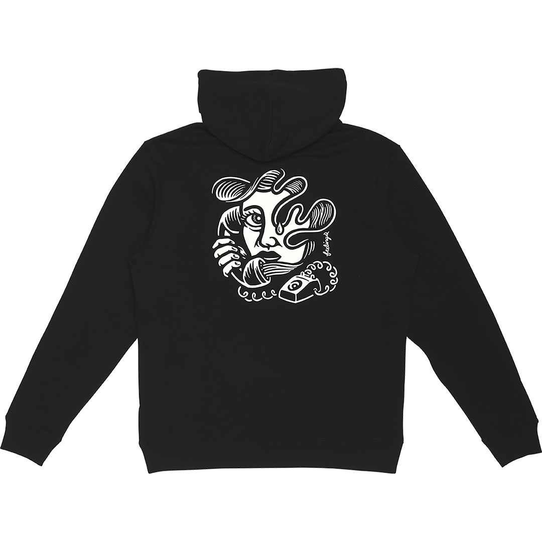 Call Me Hoodie Black