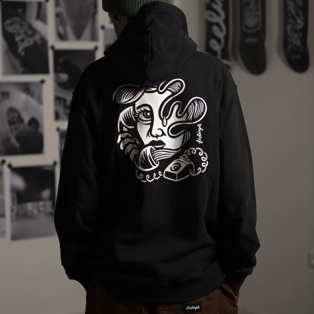Call Me Hoodie Black