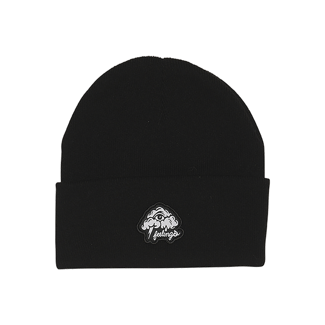Clouds Patch Beanie Black