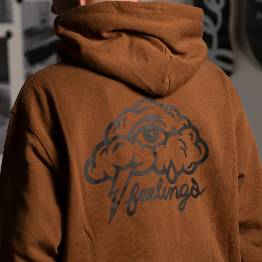 Clouds Hoodie Brown Toffee