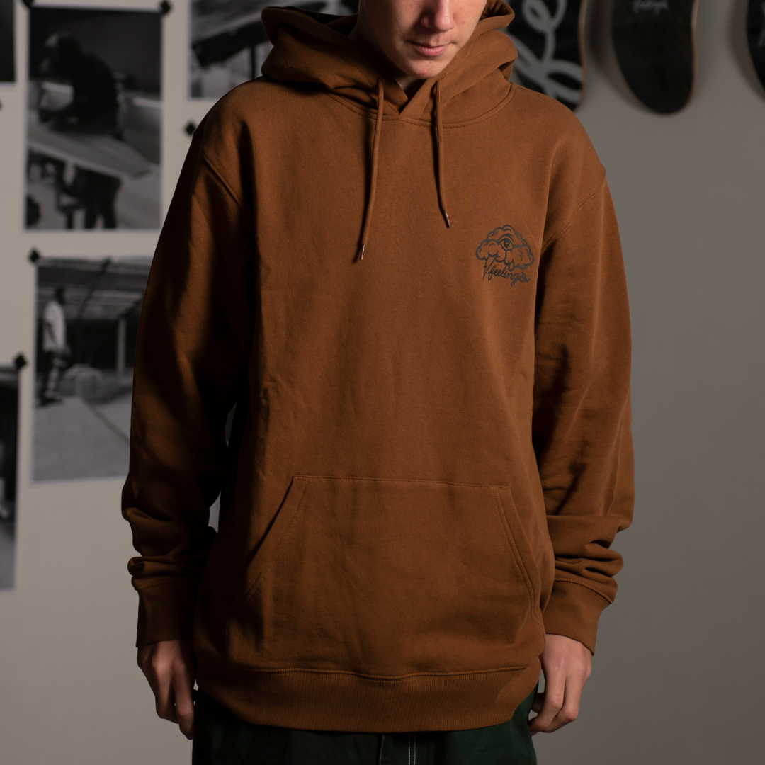 Clouds Hoodie Brown Toffee