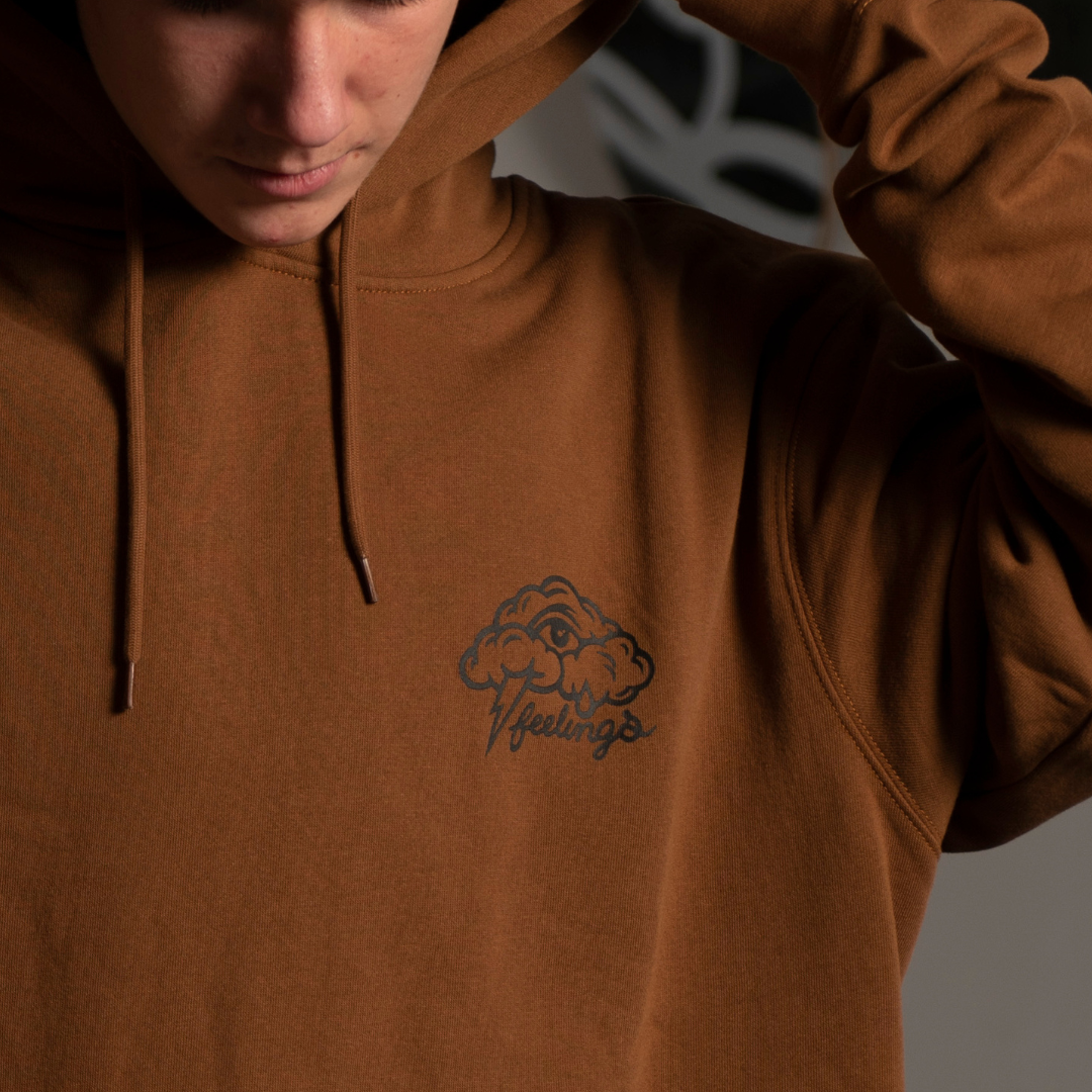 Clouds Hoodie Brown Toffee