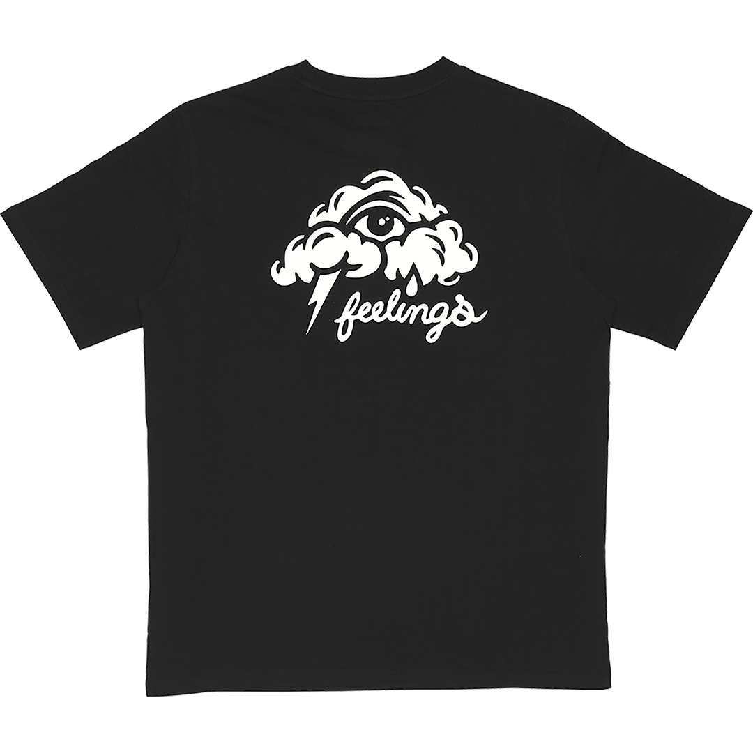 Tee shirt Clouds SS Noir