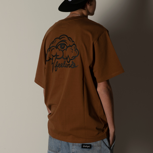 Clouds SS Tee Brown Toffee