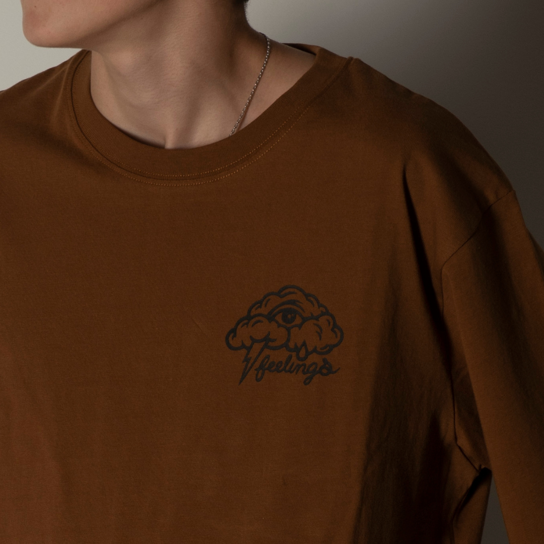 Clouds SS Tee Brown Toffee