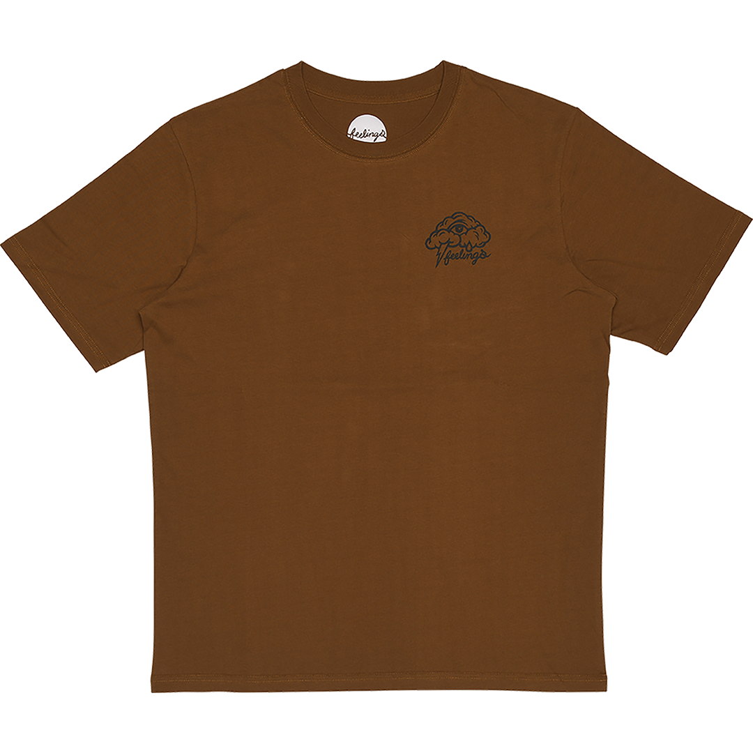 Clouds SS Tee Brown Toffee