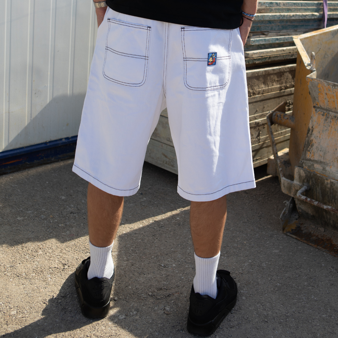 Maker Shorts White Denim