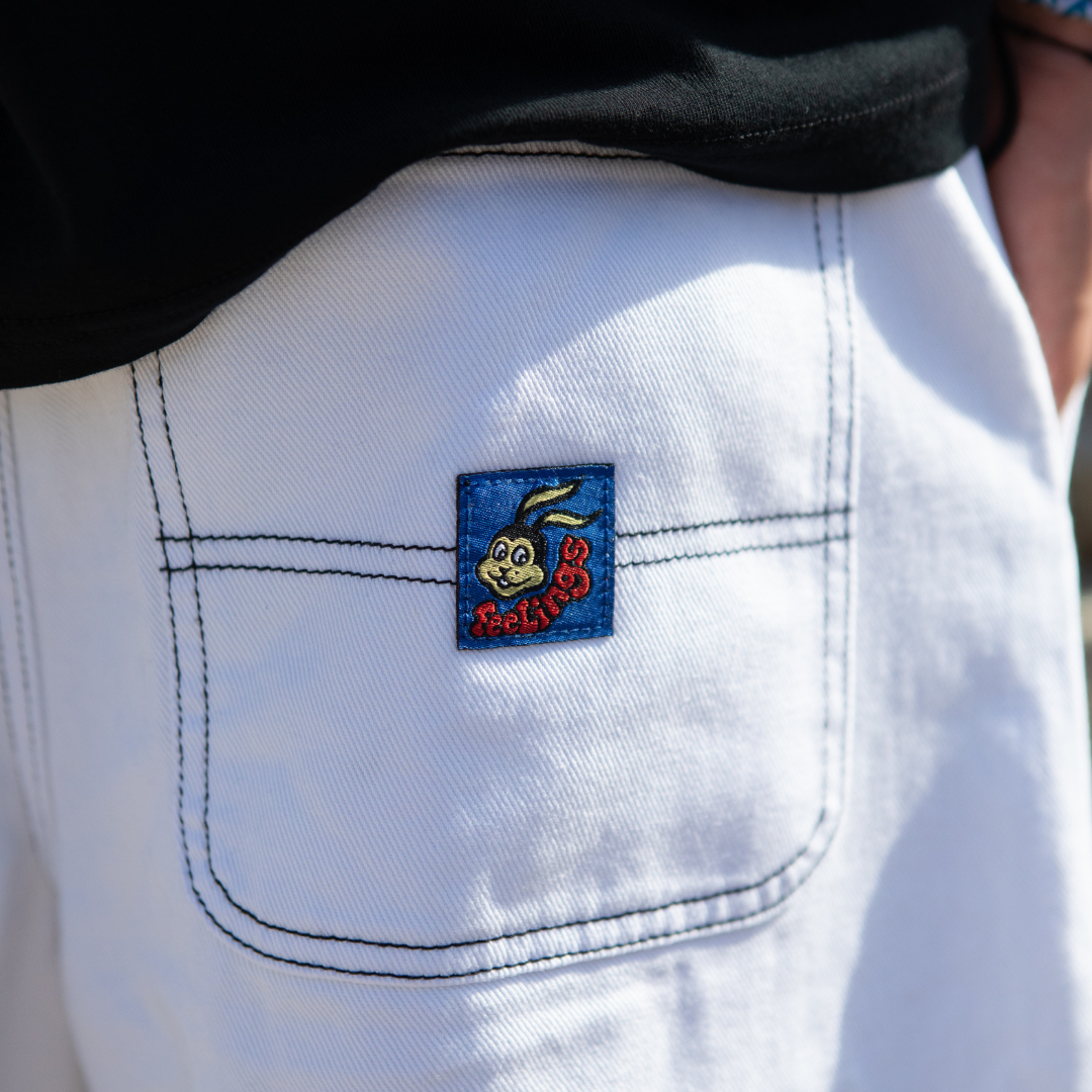 Maker Shorts White Denim