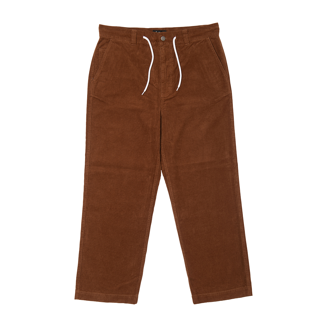 Pantalon Maker Velours côtelé marron caramel