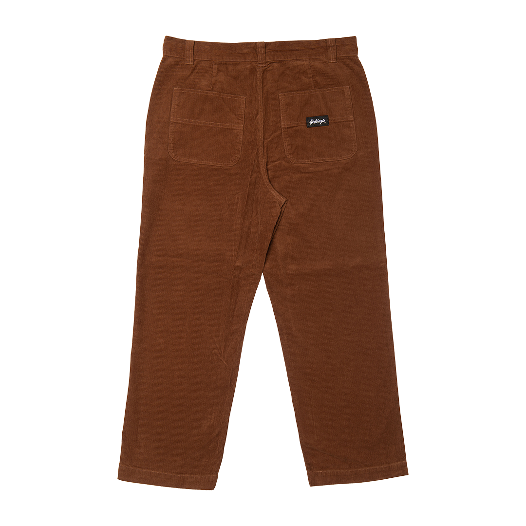 Pantalon Maker Velours côtelé marron caramel