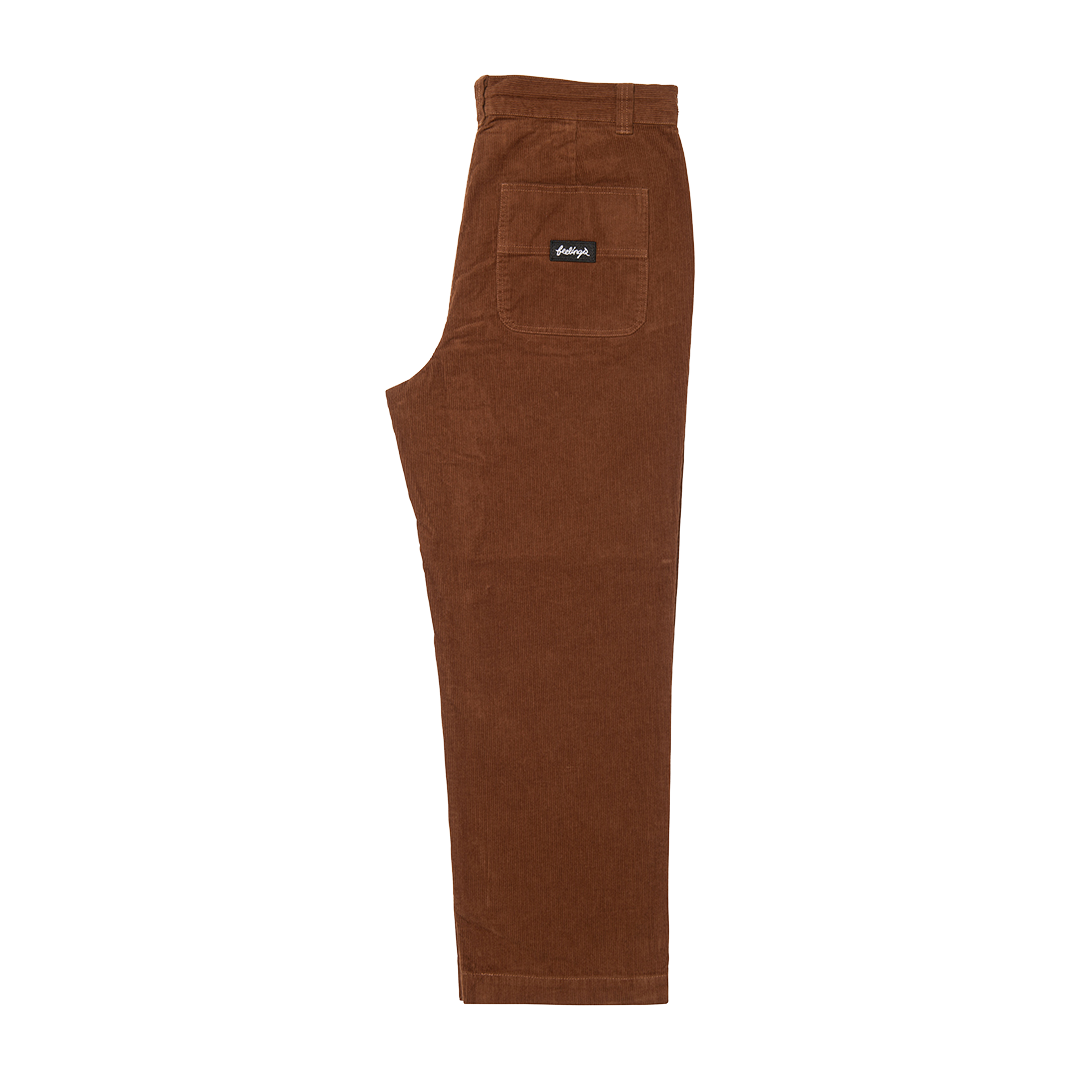 Pantalon Maker Velours côtelé marron caramel