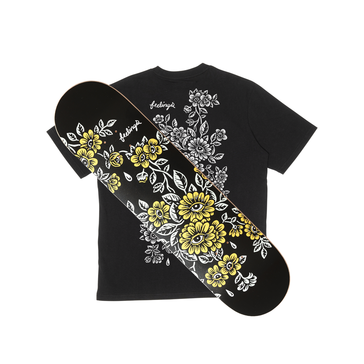 Floral Skateboard Deck size 8,25