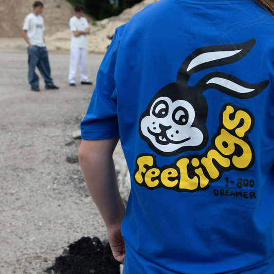 Rabbit Short Sleeves Tee Shirt Electric Blue