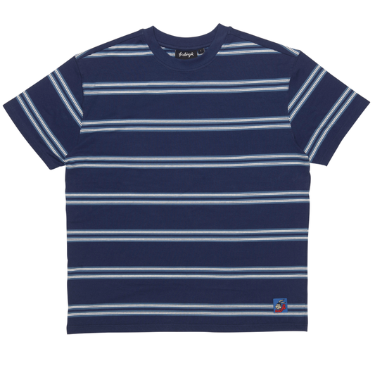 Pico Short Sleeves Striped Tee Shirt Blue