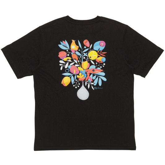 Flores Short Sleeves Tee Shirt Black