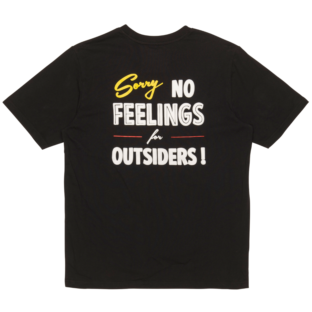No Feelings Short Sleeves Tee Shirt Black