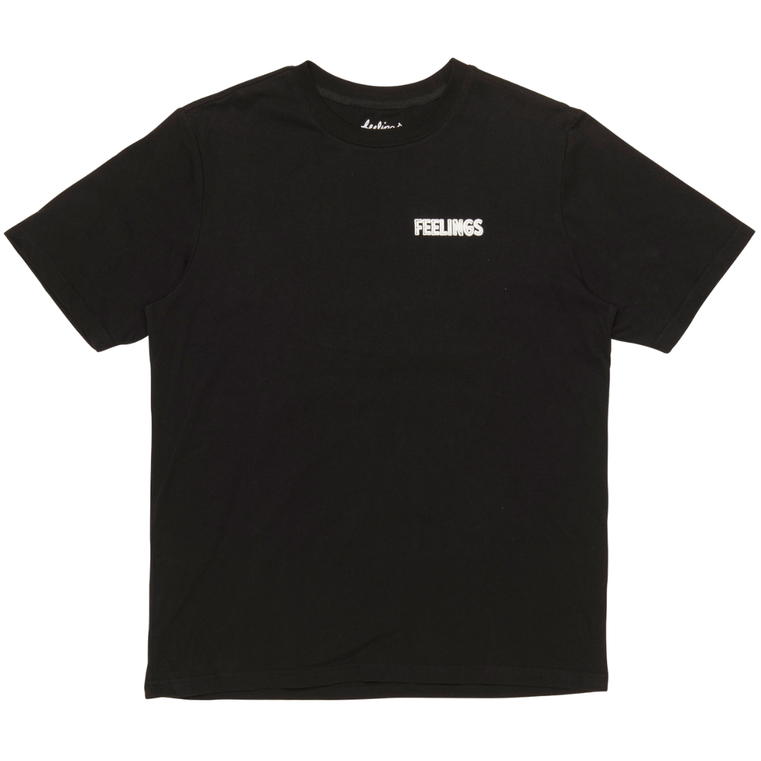 No Feelings Short Sleeves Tee Shirt Black