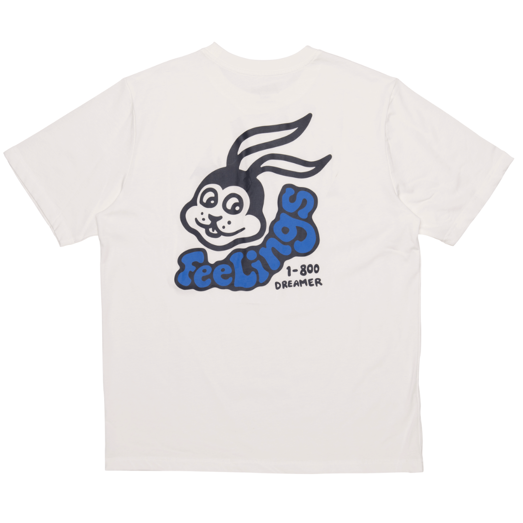 Rabbit Short Sleeves Tee Shirt White