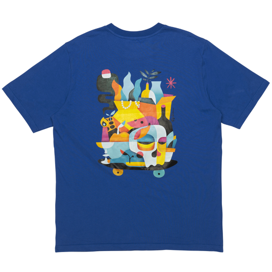 Vanitas Short Sleeves Tee Shirt Electric Blue