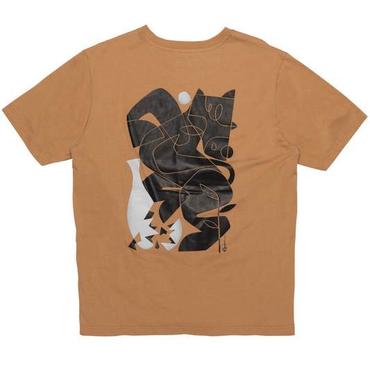 Vase Short Sleeves Tee Shirt Iced Coffee