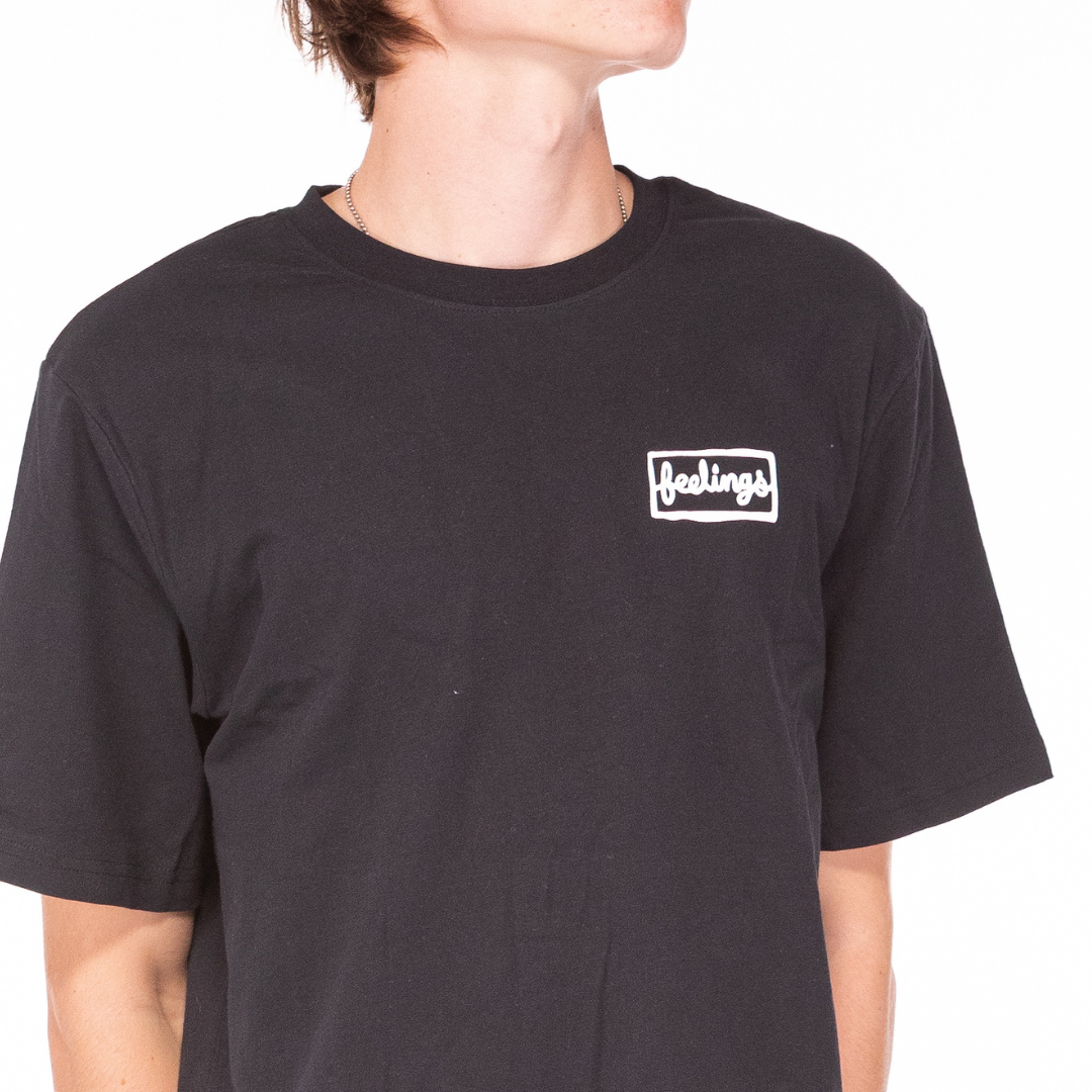 Flower Tee Shirt Black