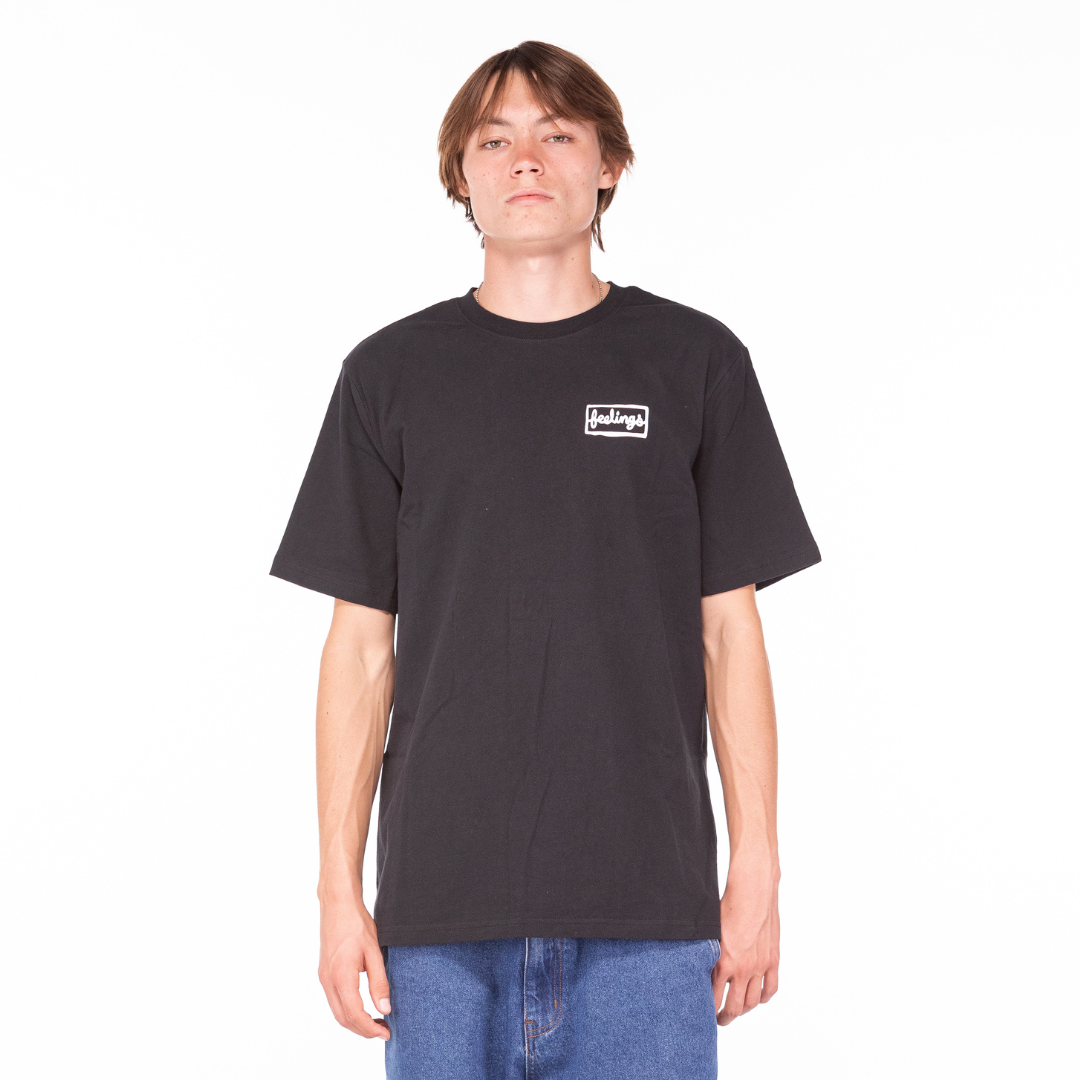 Flower Tee Shirt Black