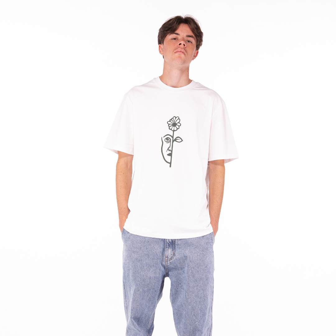 Split Tee Shirt White