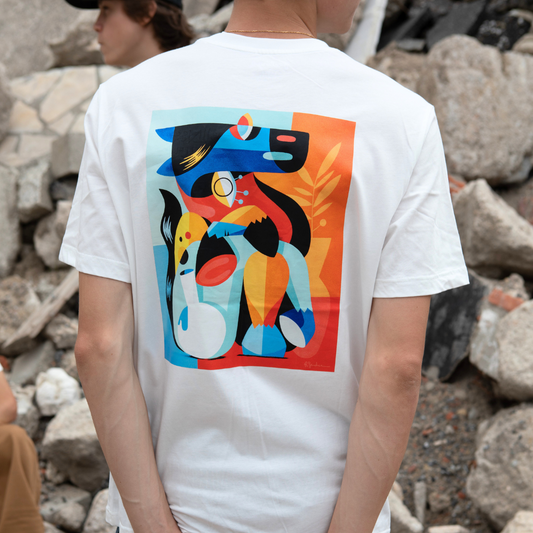 Caballo Short Sleeves Tee Shirt White
