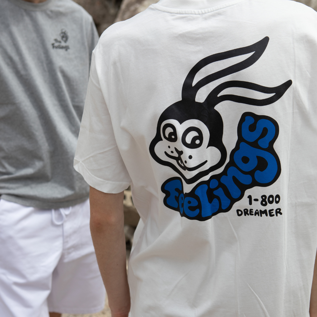 Rabbit Short Sleeves Tee Shirt White