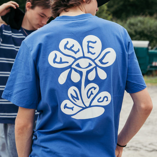 Tears Short Sleeves Tee Shirt Electric Blue