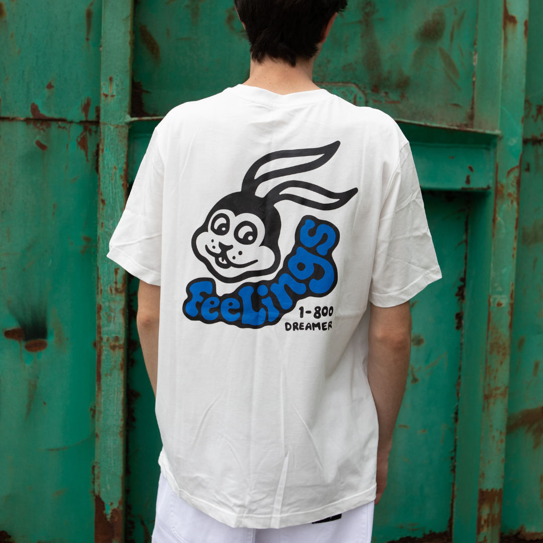 Rabbit Short Sleeves Tee Shirt White