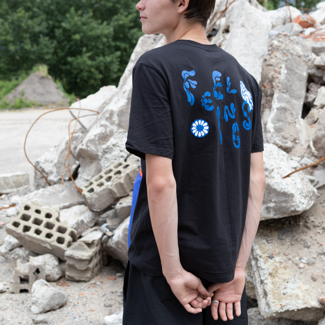 Frog Short Sleeves Tee Shirt Black