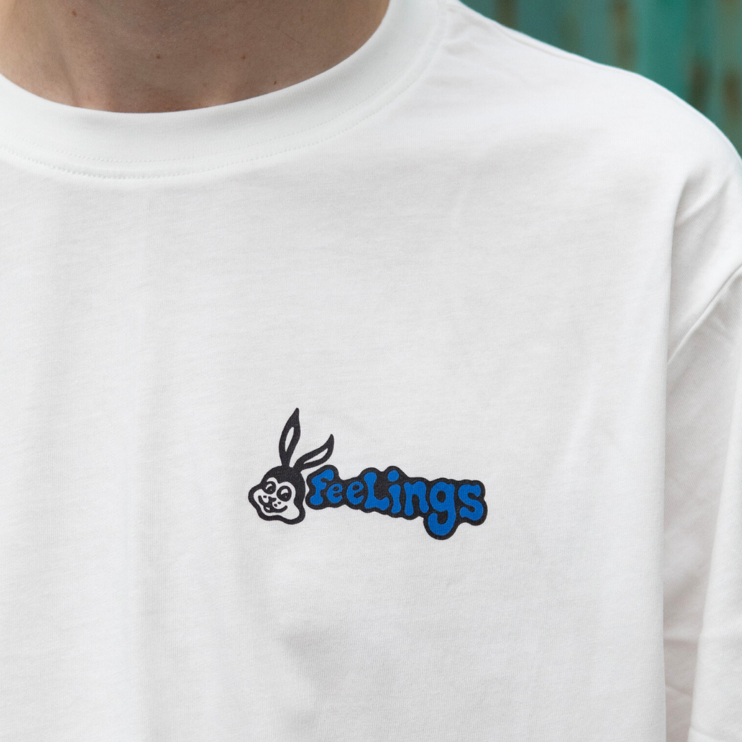 Rabbit Short Sleeves Tee Shirt White