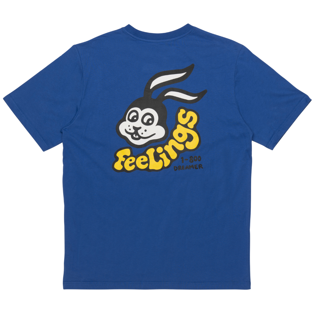 Rabbit Short Sleeves Tee Shirt Electric Blue