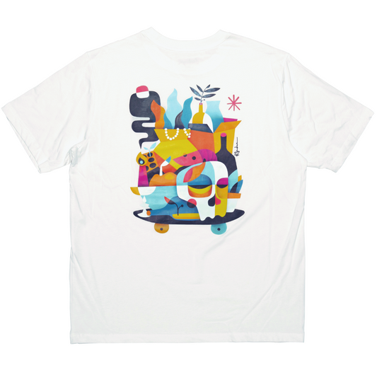 Vanitas Short Sleeves Tee Shirt White