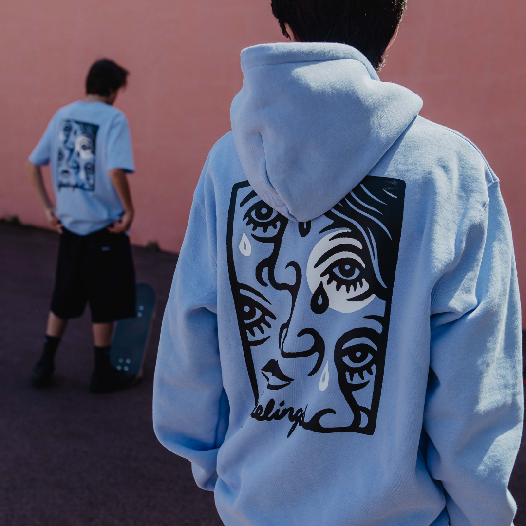 Pablo Hoodie Iris Blue