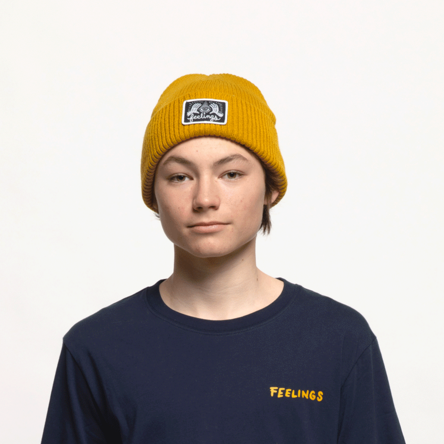 Eye Beanie Old Gold